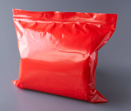 Пакет с замком Zip-Lock (Зип лок), 15х20 см, ультрапрочный, 100 мкм, красный металлик, 500 шт.