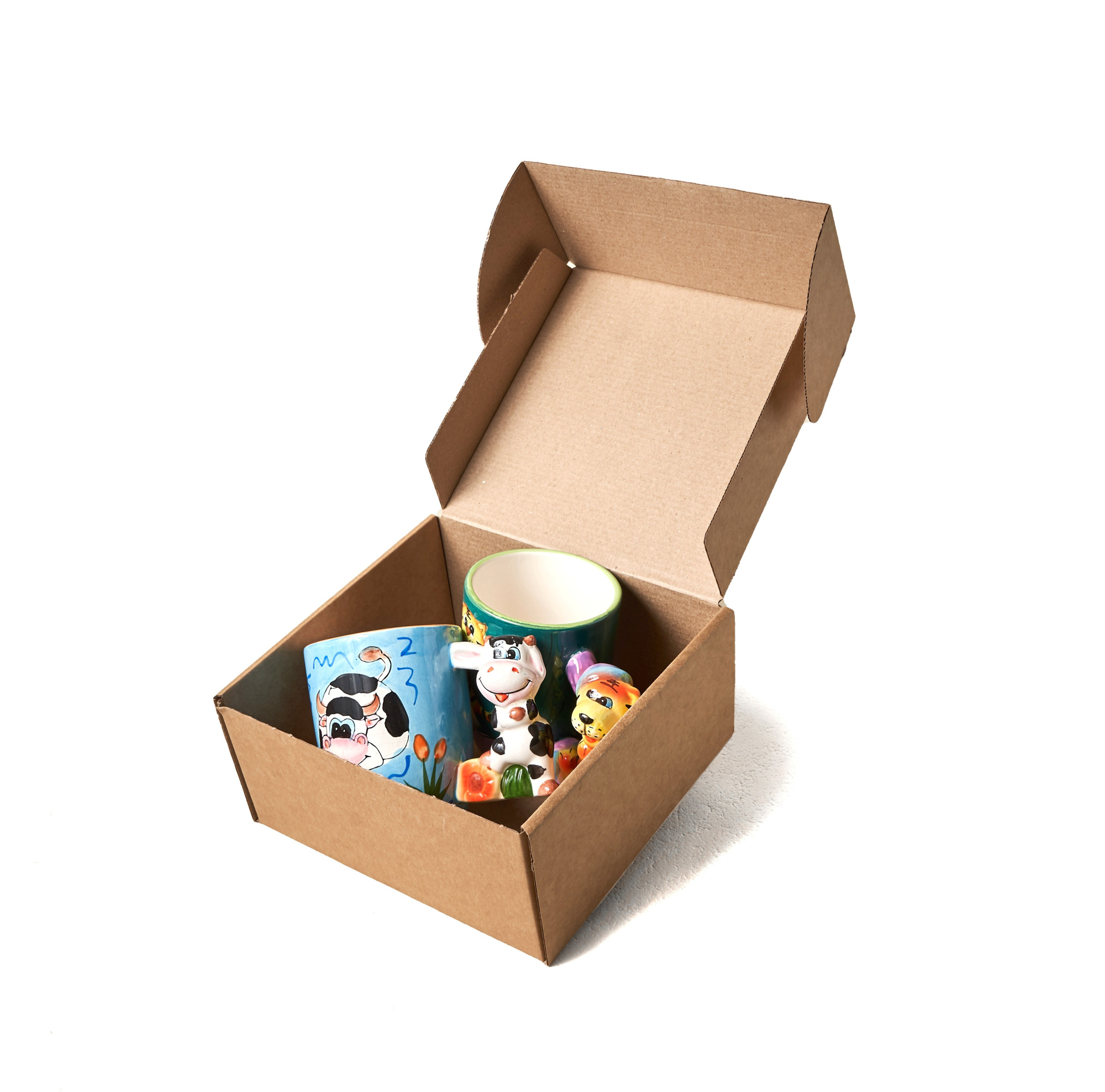 Коробка картонная самосборная, 17,5х17х8,5 см, объем 2,5 л, 50 шт. (Гофрокороб 175х170х85 мм, короб самосборный).