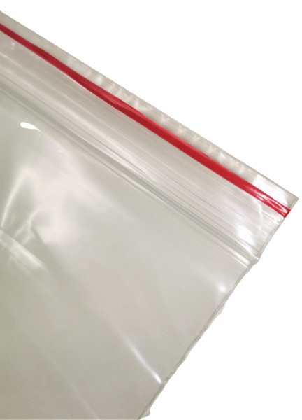 Пакет с замком Zip-Lock (Зип лок) с полосой для надписей, 18х25 см, сверхпрочный 60 мкм, 100 шт.