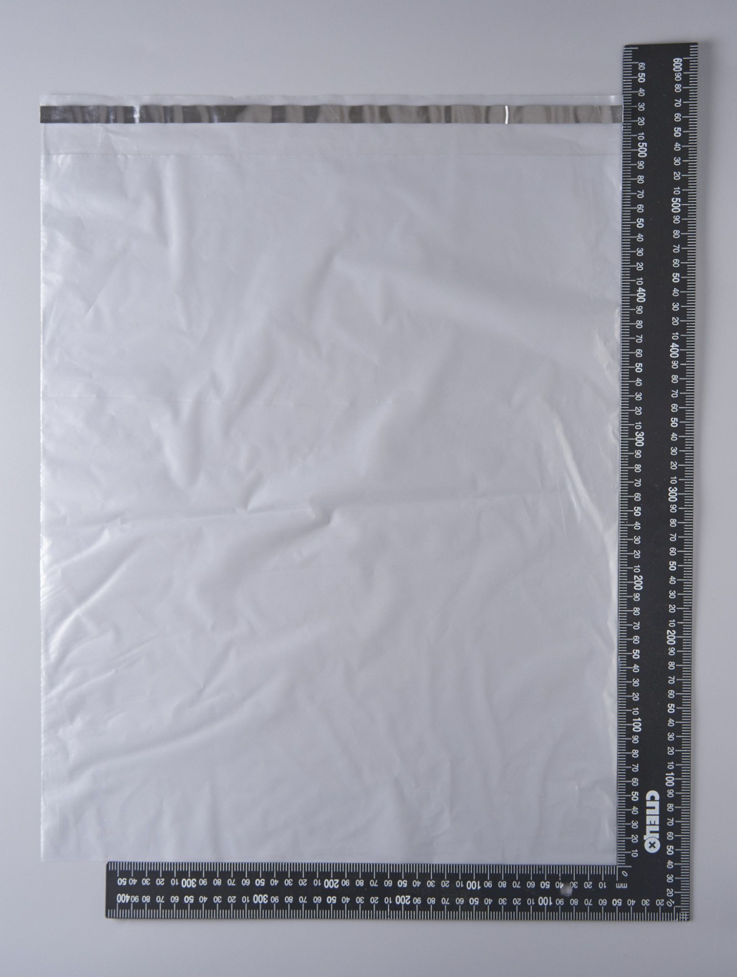 Курьерский пакет, ПРОЗРАЧНЫЙ, 400х500+40 мм, с клеевым клапаном, 30 мкм. (сейф пакет) 400 шт.