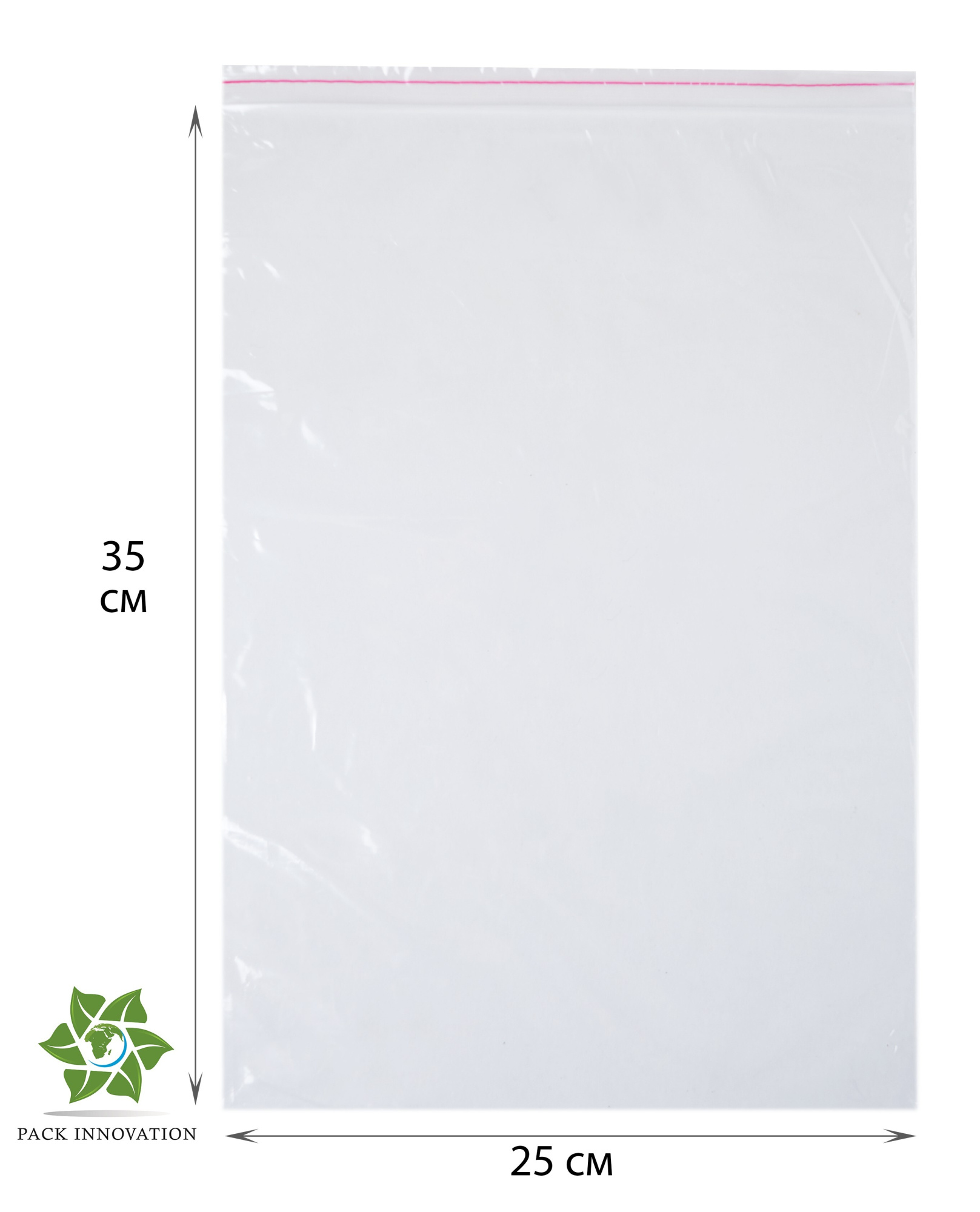 Пакет с замком Zip-Lock (Зип лок), 25х35 см, 40 мкм, 1000 шт.