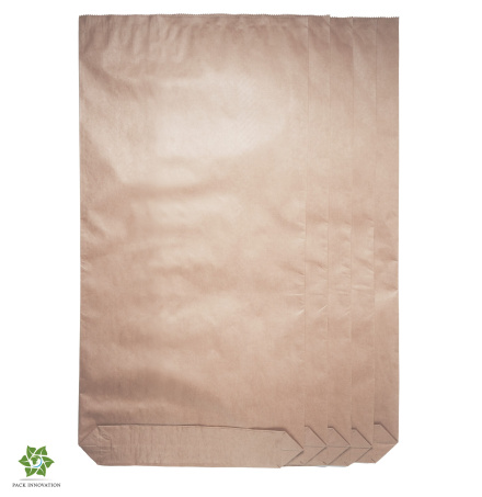 Крафт мешок бумажный трехслойный, с полиэтиленовым вкладышем, размер 100х51,5х9 см, 20 шт