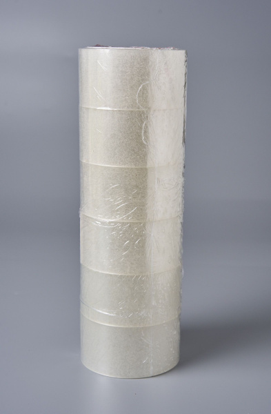 Клейкая лента упаковочная скотч 48 мм х 66 м, 45мкм, прозрачный 1 шт.