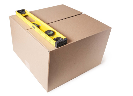 Коробка картонная, 40х40х25 см, объем 40 л, 5 шт. (Гофрокороб, 400х400х250 мм )