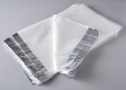 Курьерский пакет, ПРОЗРАЧНЫЙ, 220х320+40 мм, с клеевым клапаном, 30 мкм. (сейф пакет) 200 шт.