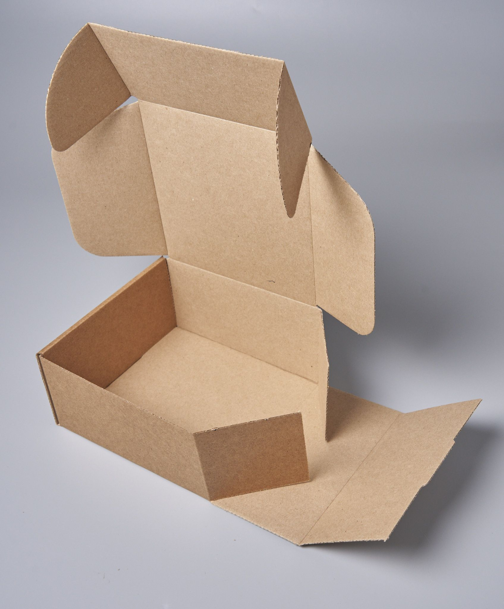 Коробка картонная самосборная, 16х16х8 см, объем 2 л, 50 шт, (Гофрокороб 160х160х80 мм, короб самосборный, почтовый).