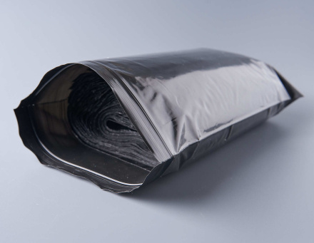 Пакет с замком Zip-Lock (Зип лок), 18х25 см, сверхпрочный, 60 мкм, черный металлик, 100 шт.