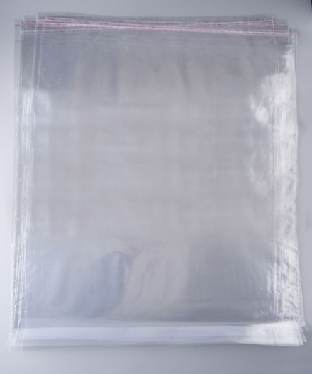 Пакет упаковочный ПП с клеевым клапаном, 60х70+5 см, особопрочный, 30 мкм, С ОТВЕРСТИЕМ, 1000 шт.