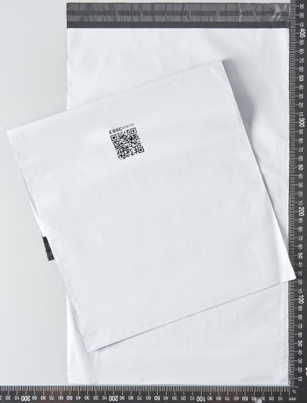 Курьерский пакет, 250х400+35, без кармана, QR, 50 мкм, 500шт.