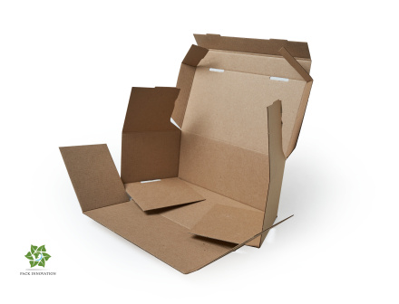 Коробка картонная самосборная, 21х11,4х9,2 см, объем 2,2 л, 25 шт. (Гофрокороб 210х114х92 мм, короб самосборный)