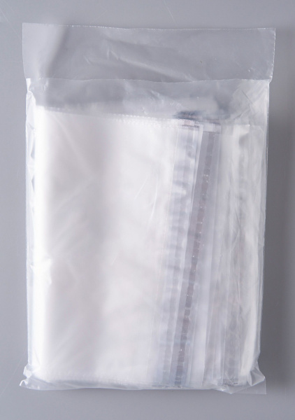 Курьерский пакет, ПРОЗРАЧНЫЙ, 190х240+40 мм, с клеевым клапаном, 30 мкм. (сейф пакет) 200 шт.