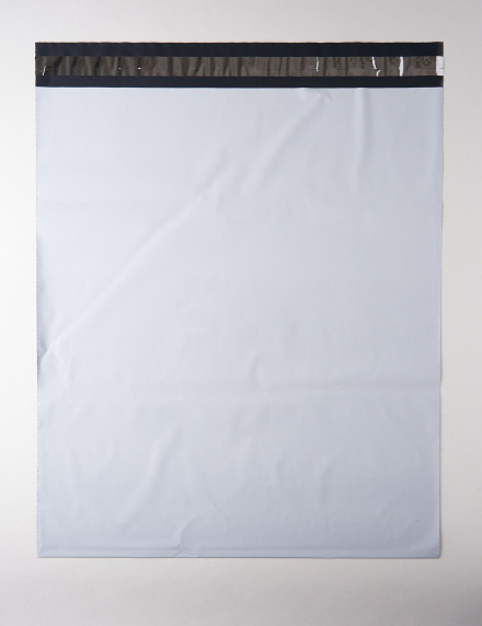 Курьерский пакет (сейф пакет), 430х500+40, с клеевым клапаном, без кармана, 60 мкм, 200 шт.