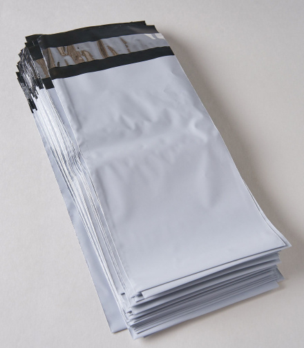 Курьерский пакет (сейф пакет), 110х210+40, с клеевым клапаном, без кармана, 60 мкм, 1000 шт.