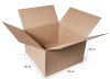 Коробка картонная, 40х40х25 см, объем 40 л, 10 шт. (Гофрокороб, 400х400х250 мм )