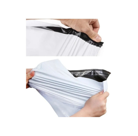 Курьерский пакет (сейф пакет), 165х240+40, с клеевым клапаном, без кармана, 60 мкм, 200 шт.