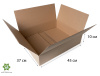 Коробка картонная, 45х37х10 см, объем 16,6 л, 40 шт. (Гофрокороб, 450х370х100 мм )