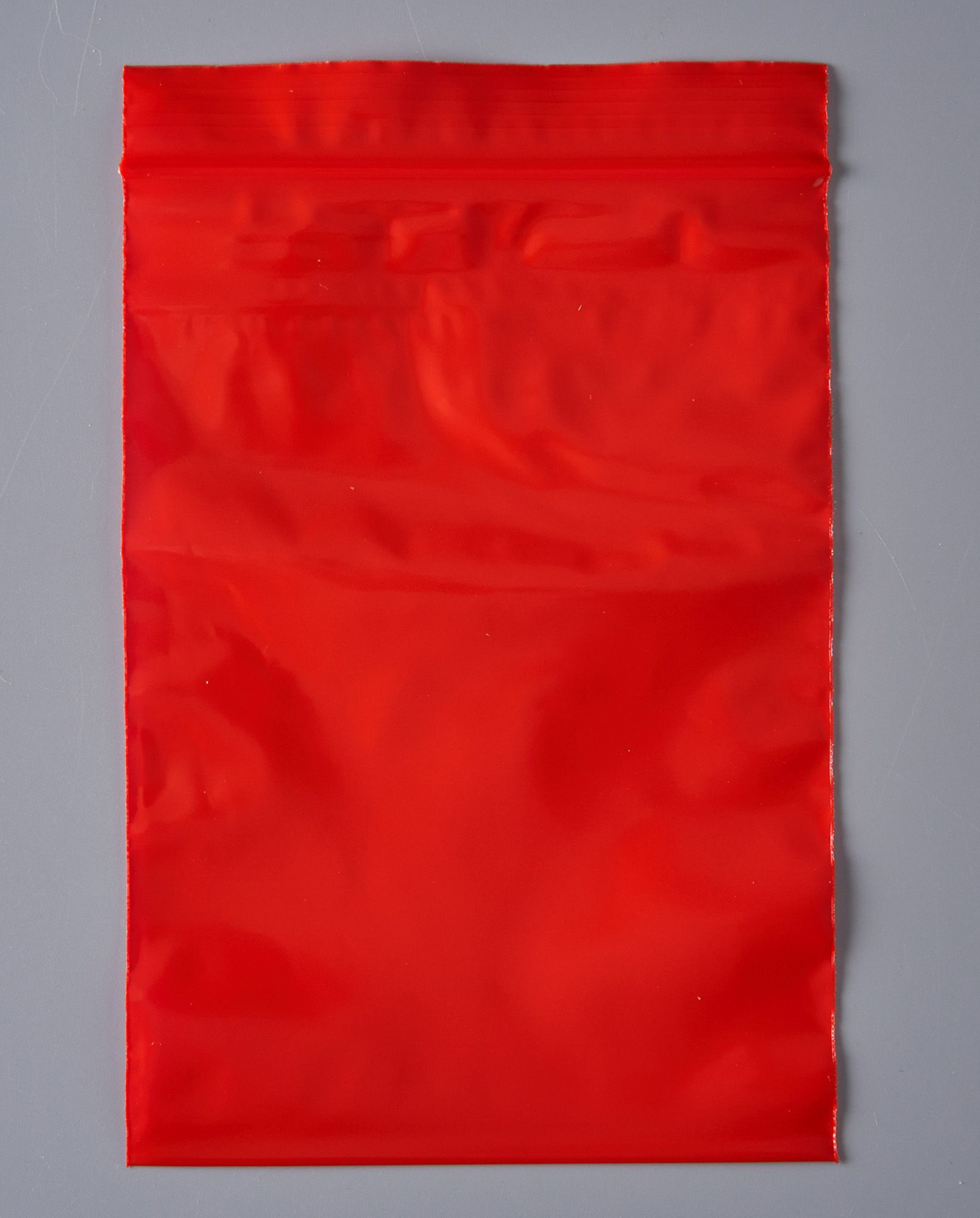 Пакет с замком Zip-Lock (Зип лок), 12х17 см, 60 мкм, сверхпрочный, красный, 200 шт.