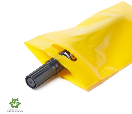 Пакет с замком Zip-Lock (Зип лок), 8х12 см, 60 мкм, с европодвесом, сверхпрочный, желтый, 100 шт.