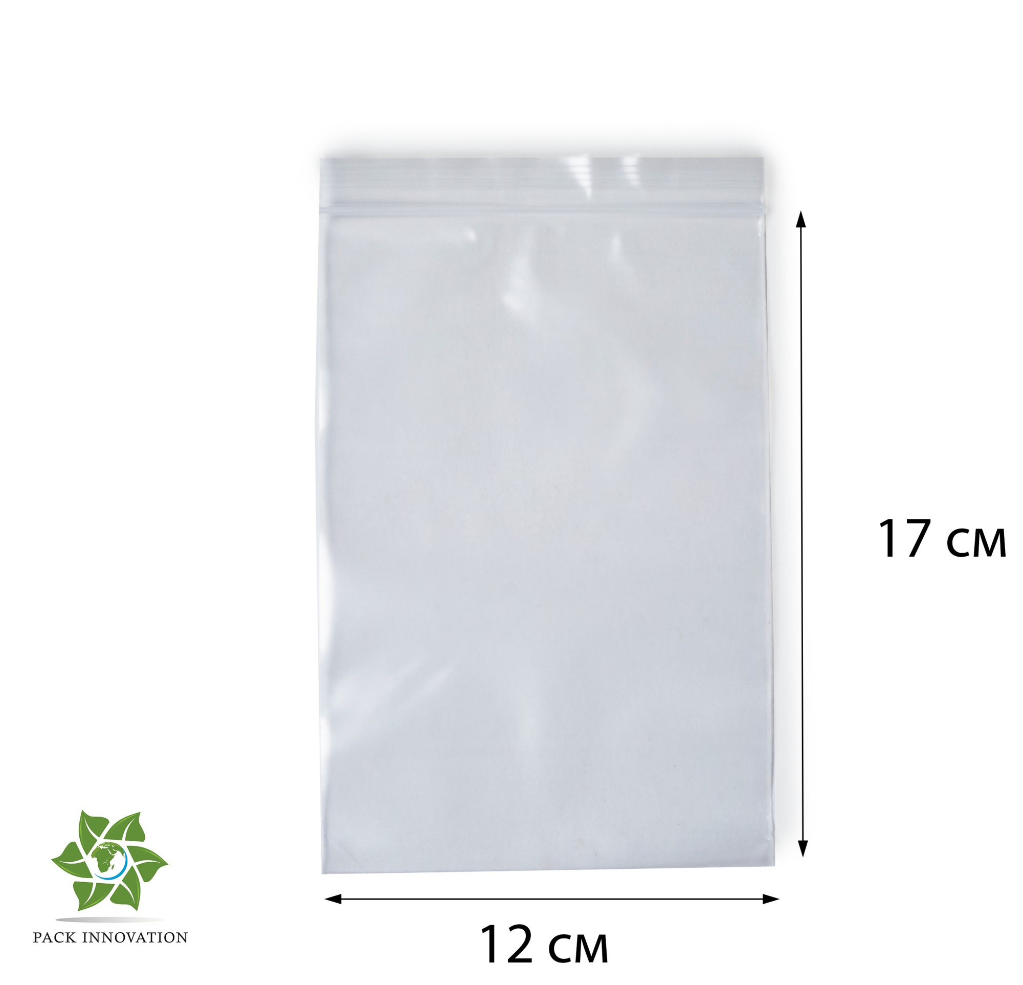 Пакет с замком Zip-Lock (Зип лок), 12х17 см, особопрочный, 80 мкм, 300 шт.