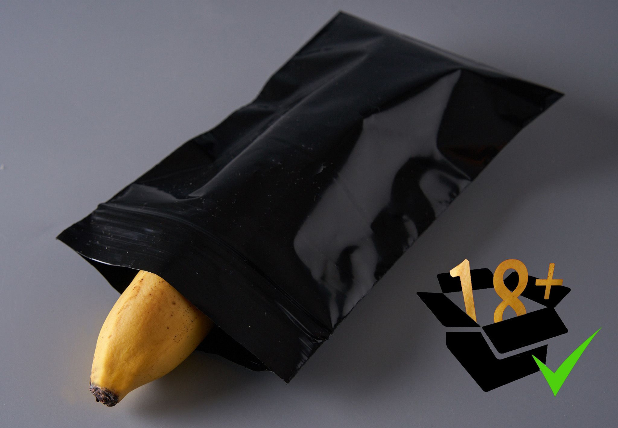 Пакет с замком Zip-Lock (Зип лок), 12х17 см, сверхпрочный, 60 мкм, черный металлик, 1000 шт.