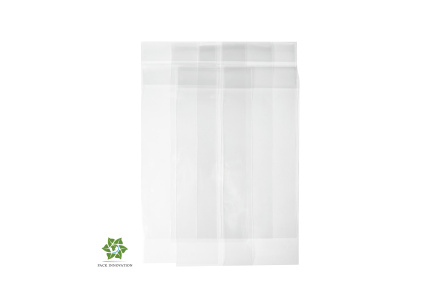 Пакет упаковочный БОПП, 11,5х30 см, с донной складкой 3,5+3,5 см, ультрапрочный, 40 мкм, 200 шт.