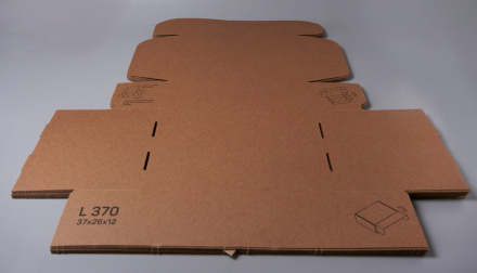 Коробка картонная самосборная, 37х26х12 см, объем 11,5 л, 10 шт, (Гофрокороб 370х260х120 мм, короб самосборный, почтовый)