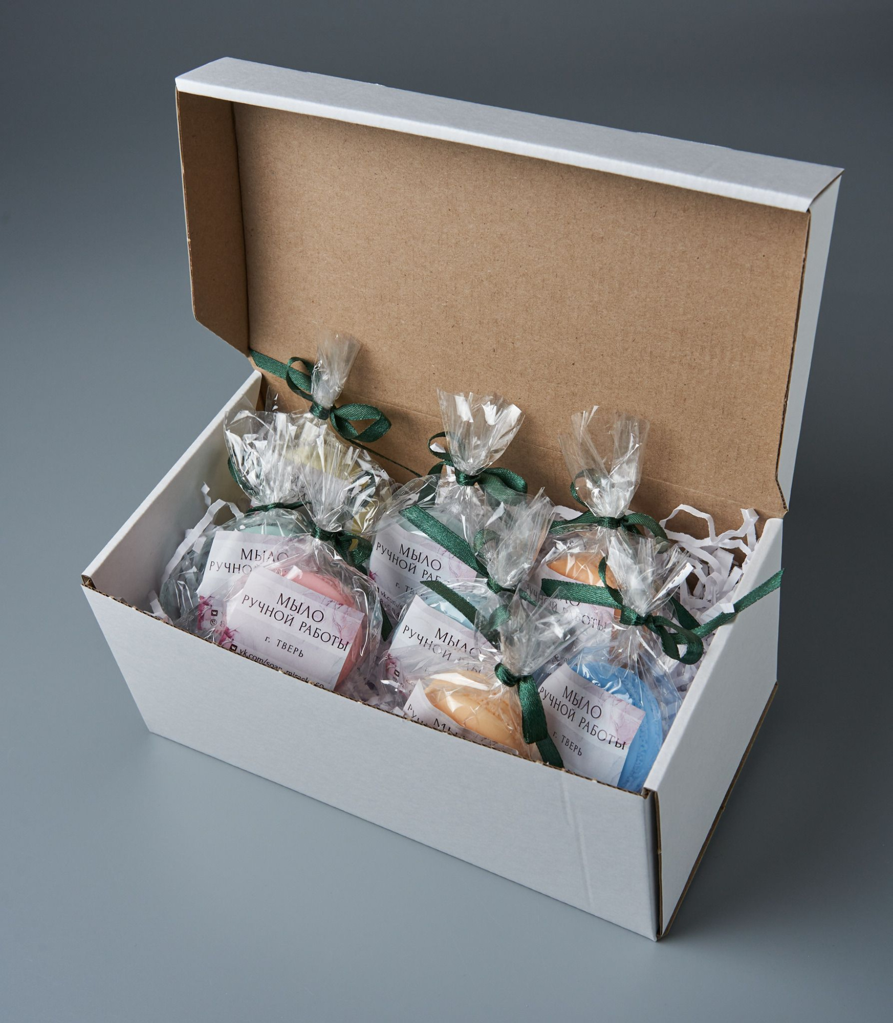 Коробка картонная самосборная 21х11.4х9.2 см, объем 2.2 л, БЕЛАЯ, 100 шт. (Гофрокороб 210х114х92 мм, короб самосборный)