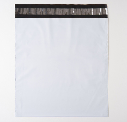 Курьерский пакет (сейф пакет), 300х320+40, с клеевым клапаном, без кармана, 60 мкм, 100 шт.