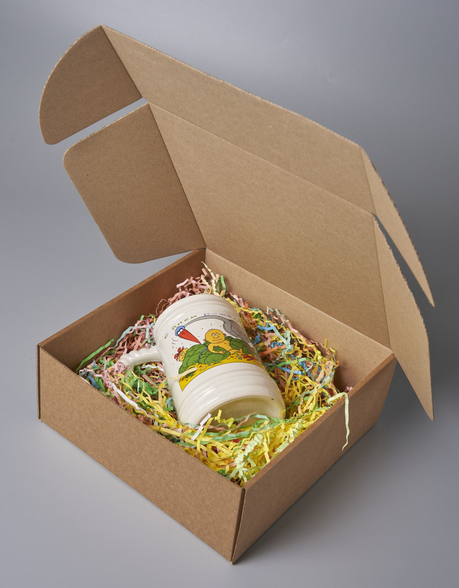 Коробка картонная самосборная, 25х25х10 см, объем 6,3 л, 40 шт, (Гофрокороб 250х250х100 мм, короб самосборный, почтовый).