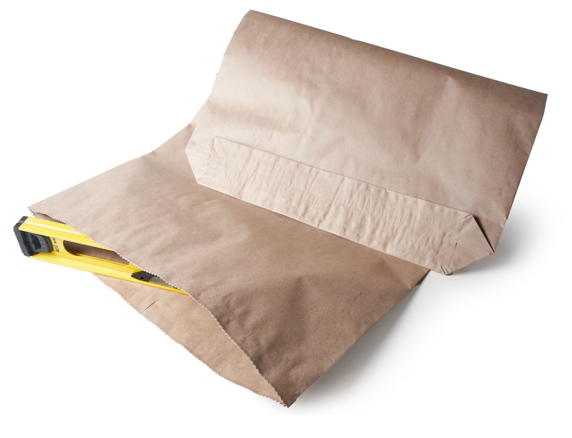 Крафт мешок бумажный трехслойный, с полиэтиленовым вкладышем, размер 100х51,5х9 см, 10 шт