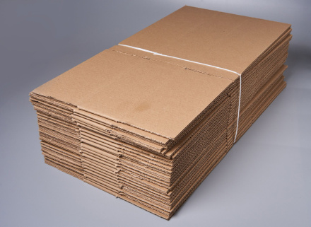 Коробка картонная, 40х25х10 см, объем 10 л, 30 шт. (Гофрокороб, 400х250х100мм )