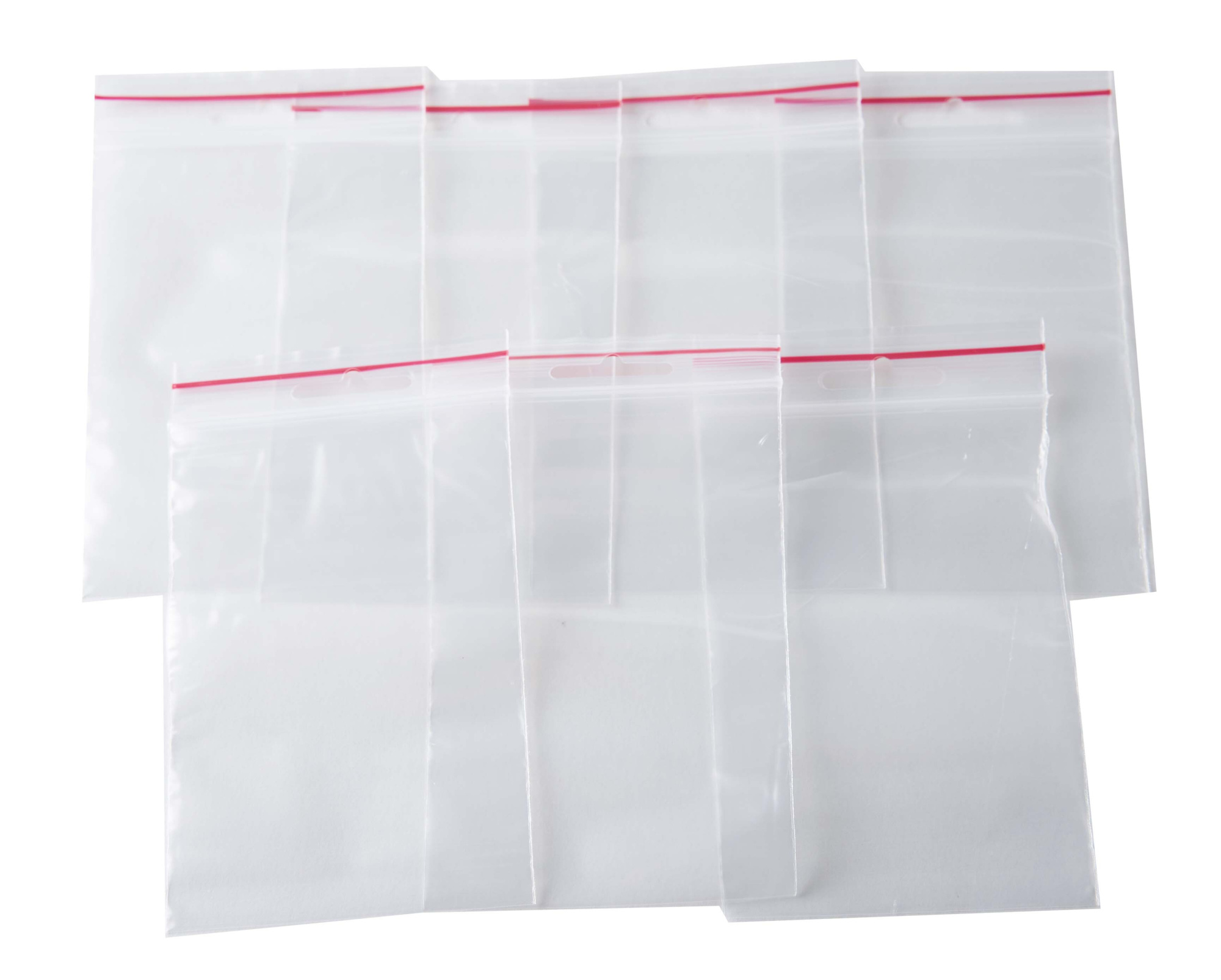 Пакет с замком Zip-Lock (Зип лок), 8х12 см, 60 мкм, с европодвесом, сверхпрочный, 200 шт.