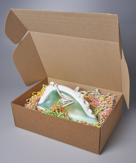 Коробка картонная самосборная, 37х26х12 см, объем 11,5 л, 10 шт, (Гофрокороб 370х260х120 мм, короб самосборный, почтовый)