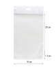 Пакет упаковочный БОПП с клеевым клапаном, 15х20+3 см, с европодвесом, 30 мкм, 1000 шт