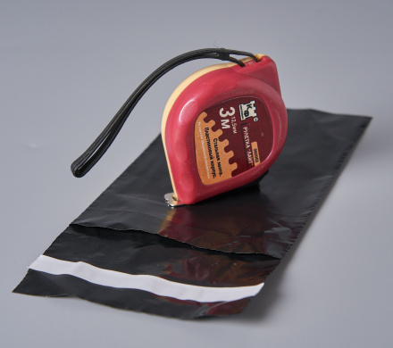 Курьерский пакет, ЧЁРНЫЙ, 100х150+40, без кармана, 50 мкм, 500 шт.