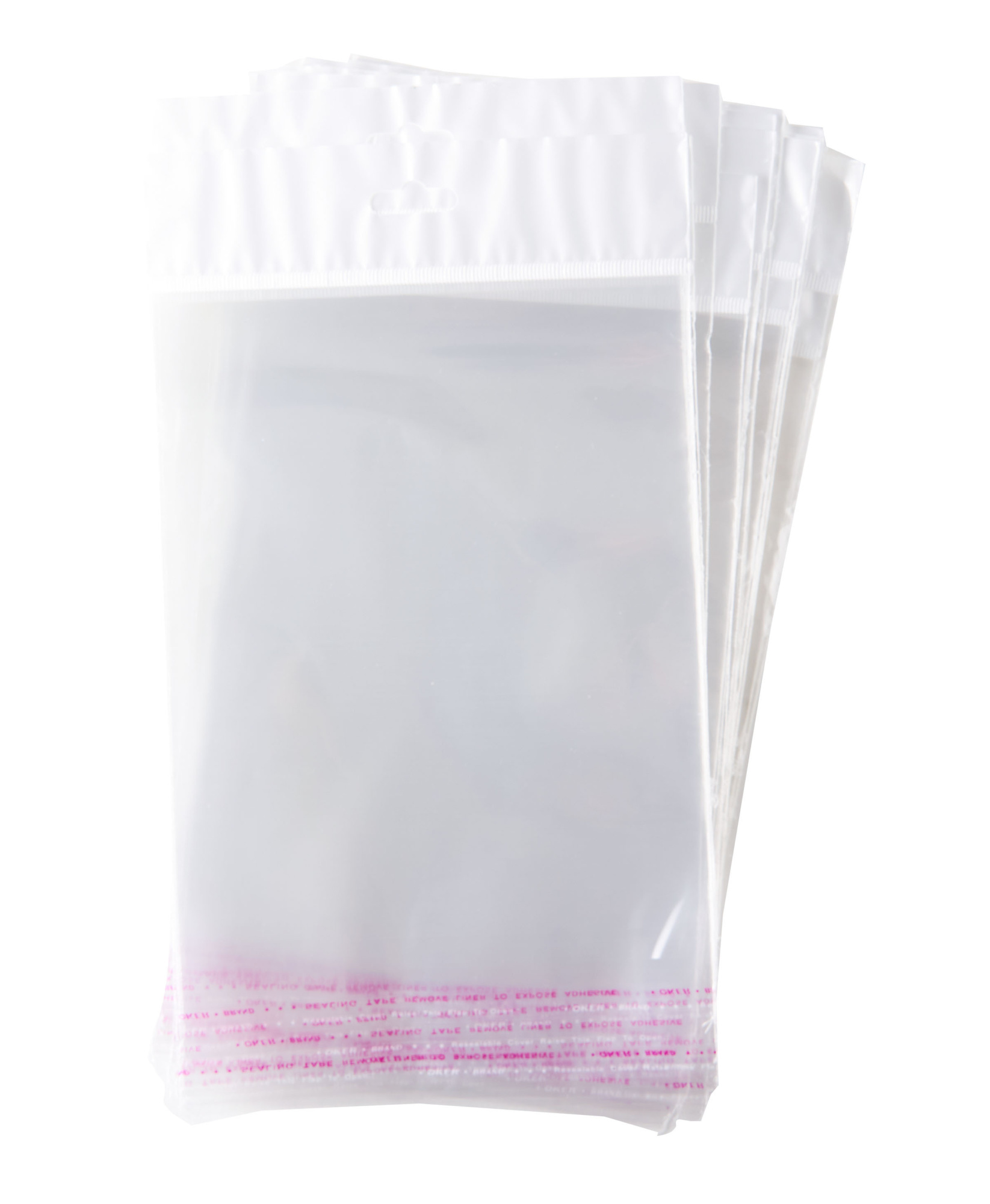 Пакет упаковочный БОПП с клеевым клапаном, 15х20+3 см, с европодвесом, 30 мкм, 1000 шт