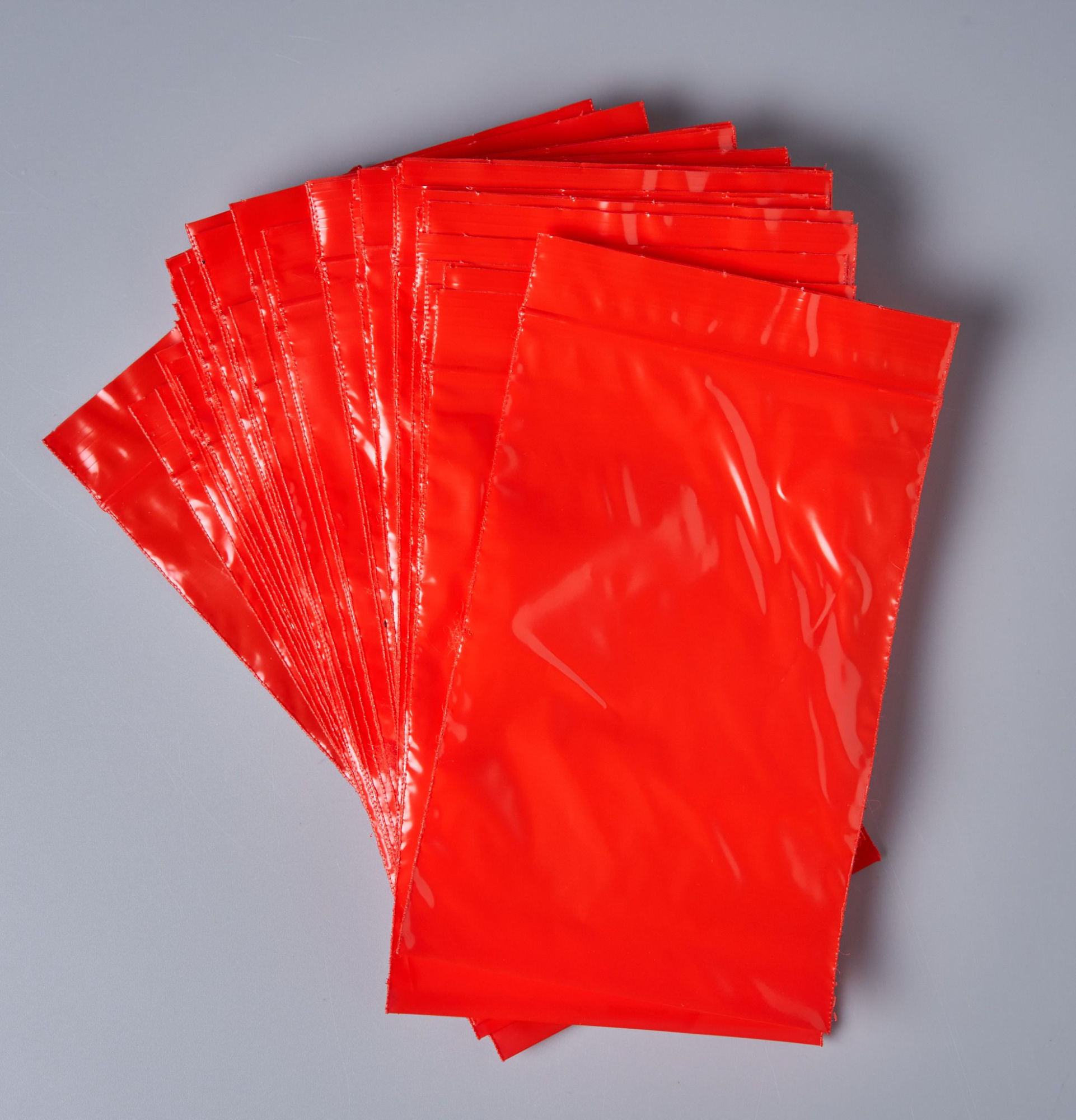 Пакет с замком Zip-Lock (Зип лок), 10х15 см, сверхпрочный, 60 мкм, красный, 500 шт.