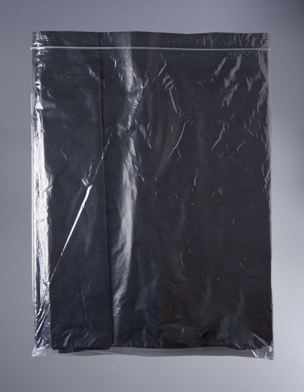 Курьерский пакет, ЧЁРНЫЙ, 600х700+40, без кармана, 50 мкм, 100 шт.