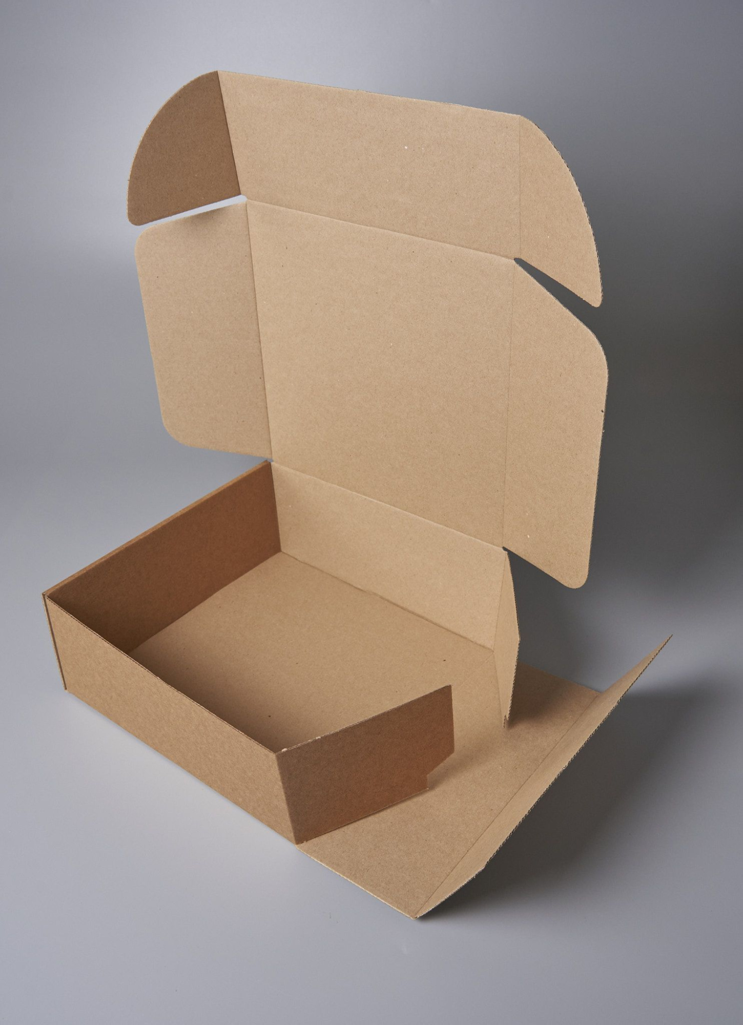 Коробка картонная самосборная, 25х25х10 см, объем 6,3 л, 40 шт, (Гофрокороб 250х250х100 мм, короб самосборный, почтовый).