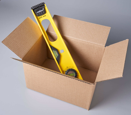 Коробка картонная, 24х18х14 см, объем 6 л, 100 шт. (Гофрокороб, 240х180х140 мм )