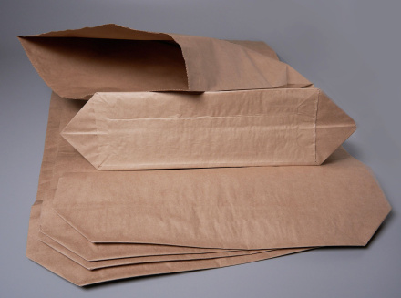 Крафт мешок бумажный трехслойный, размер 92х50х13 см, для сыпучих продуктов, 40 шт.