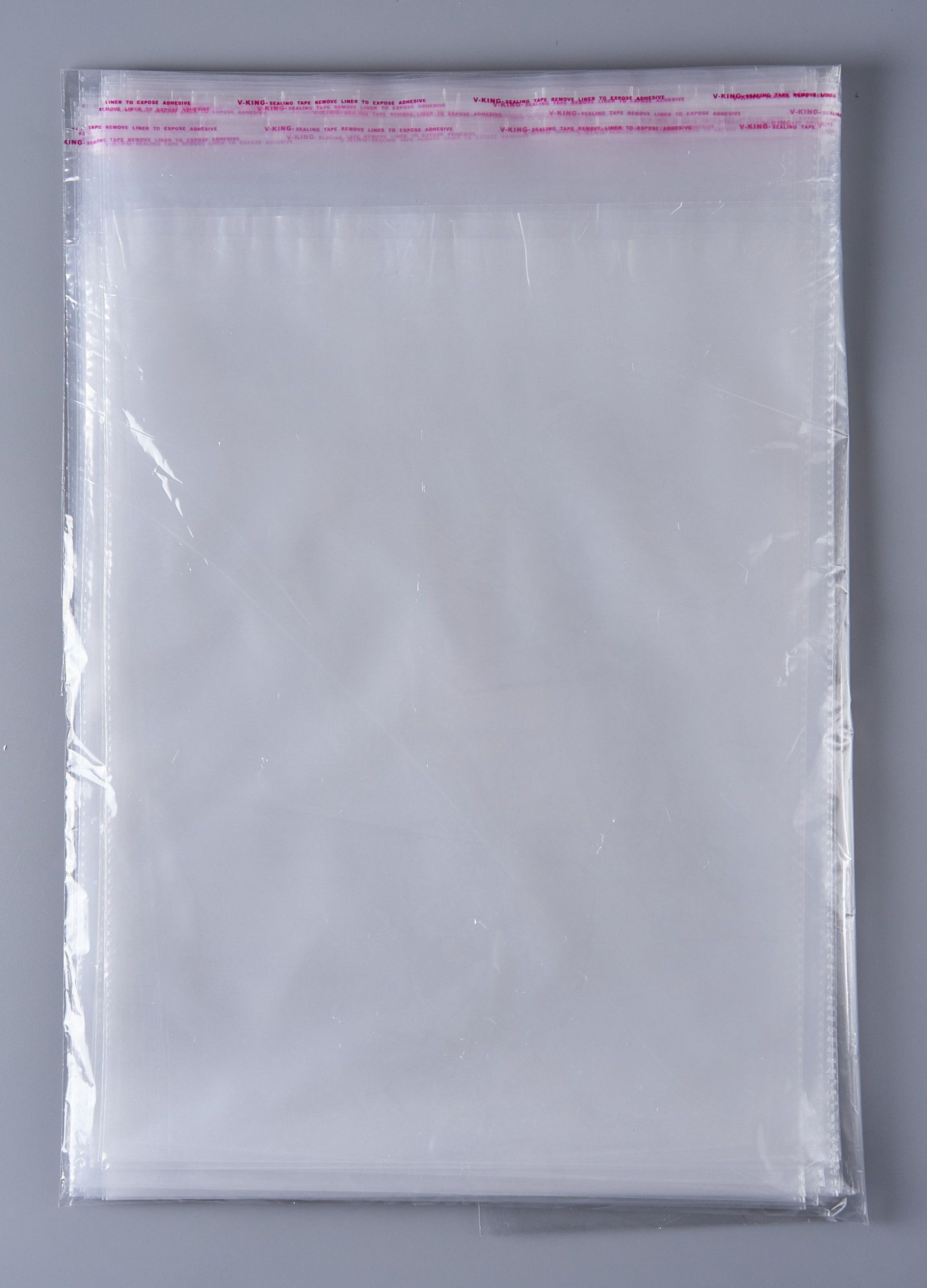 Пакет фасовочный ПВД с клеевым клапаном, 30х40+5 см, ультрапрочный, 100 мкм, 100 шт.