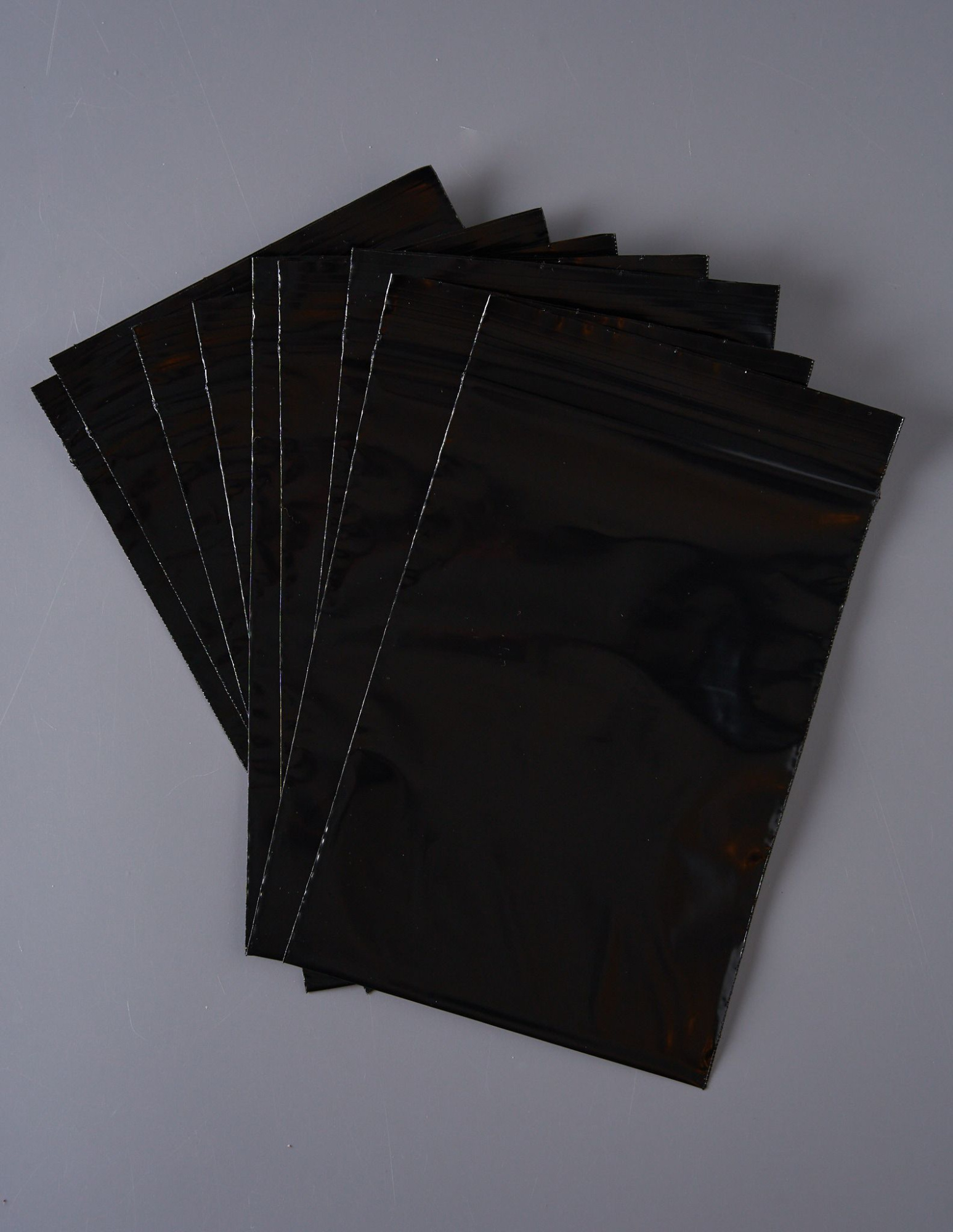 Пакет с замком Zip-Lock (Зип лок), 12х17 см, сверхпрочный, 60 мкм, черный металлик, 1000 шт.