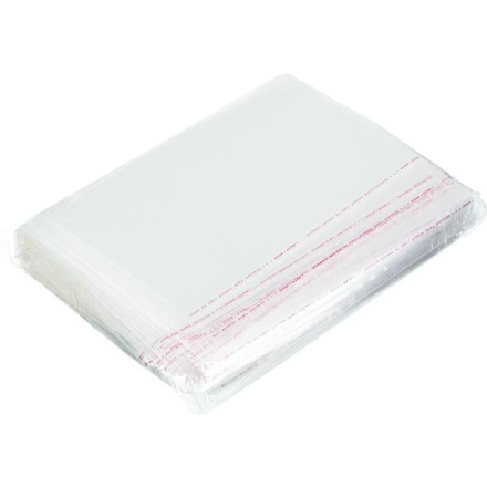 Пакет упаковочный ПП с клеевым клапаном, 30х40+5 см, 25 мкм, 100 шт.