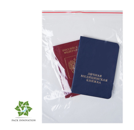 Пакет с замком Zip-Lock (Зип лок), 20х25 см, 35 мкм, 1000 шт.