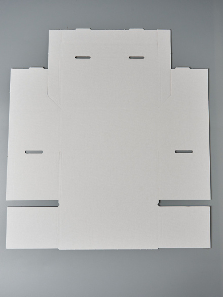 Коробка картонная самосборная 21х11.4х9.2 см, объем 2.2 л, БЕЛАЯ, 100 шт. (Гофрокороб 210х114х92 мм, короб самосборный)