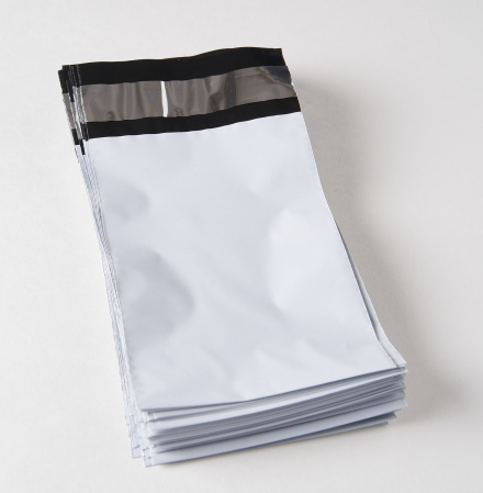 Курьерский пакет (сейф пакет), 100х150+40, с клеевым клапаном, без кармана, 60 мкм, 500 шт.