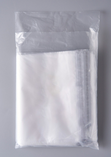 Курьерский пакет, ПРОЗРАЧНЫЙ, 170х240+40 мм, с клеевым клапаном, 30 мкм. (сейф пакет) 300 шт.