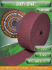 Скотч брайт (Scotch-Brite) профессиональный N7056.6921.1 Very Fine рулон, 100мм х 10м, красный 9327.7238.6921, упаковка 1 шт.