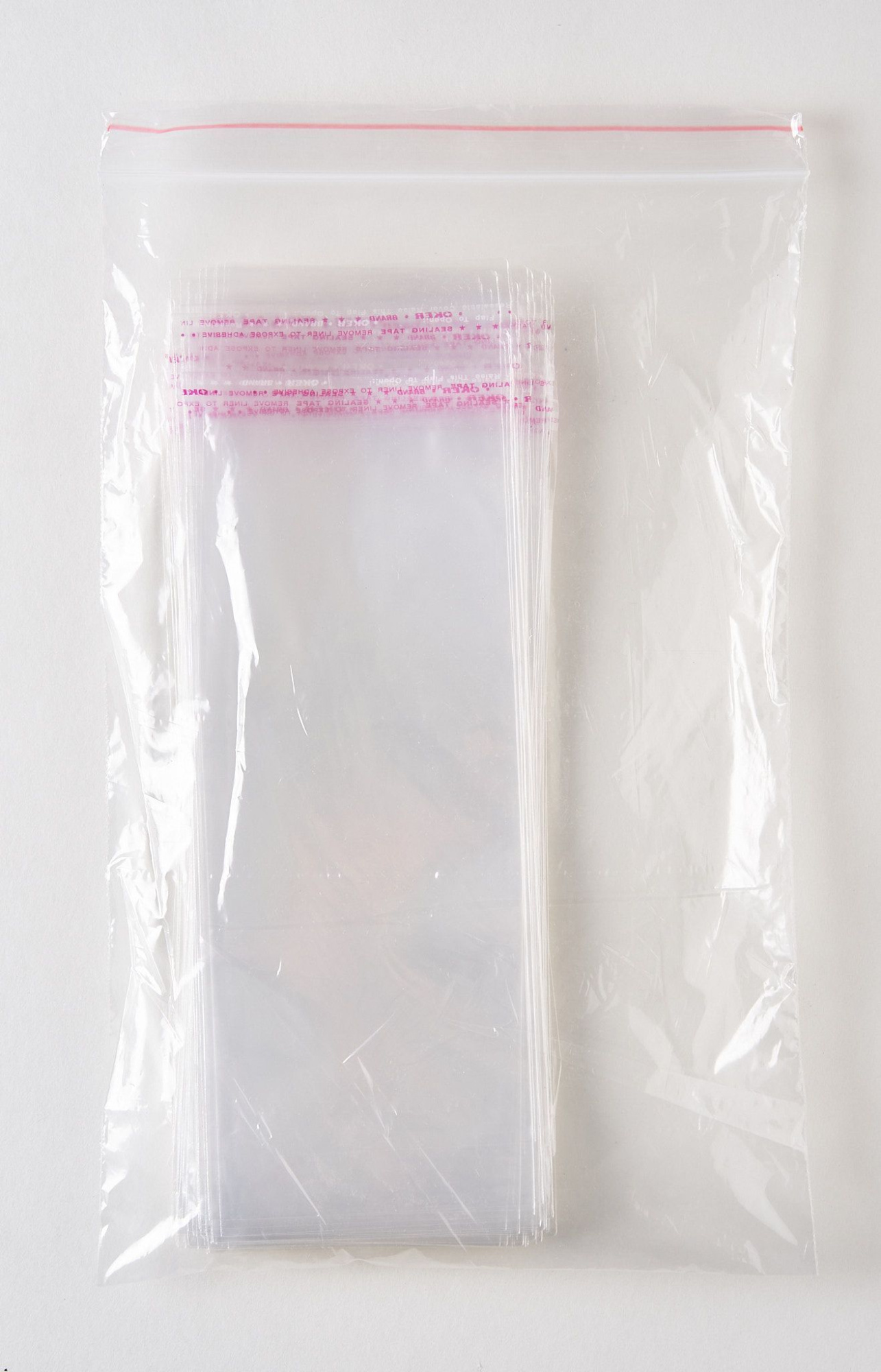 Пакет упаковочный БОПП с клеевым клапаном, 9х20+4 см, 20 мкм, 500 шт.